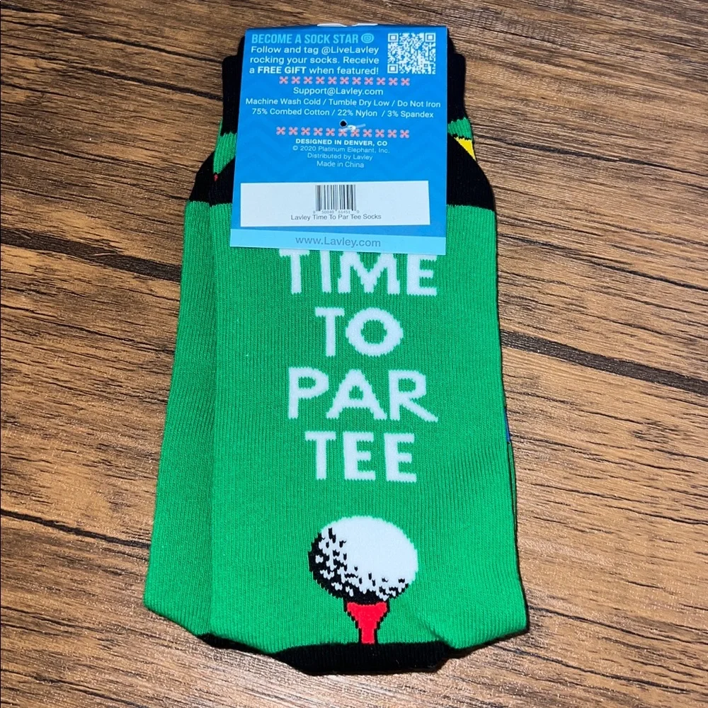 Green Golf Themed Men's Socks-‎ OS